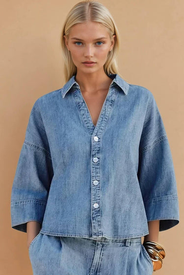 OVERSIZED DENIM SHIRTING 1514TIA